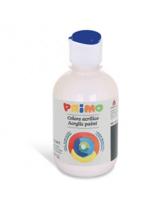 Colore acrilico Primo in bottiglia con tappo dosatore 300 ml - 100 bianco 400TA300100