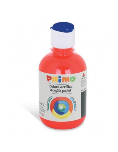 Colore acrilico Primo in bottiglia con tappo dosatore 300 ml - 300 rosso 400TA300300