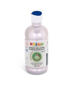 Tempera brillante in bottiglia in PET Primo Primi Passi 500 ml argento 201TL500910