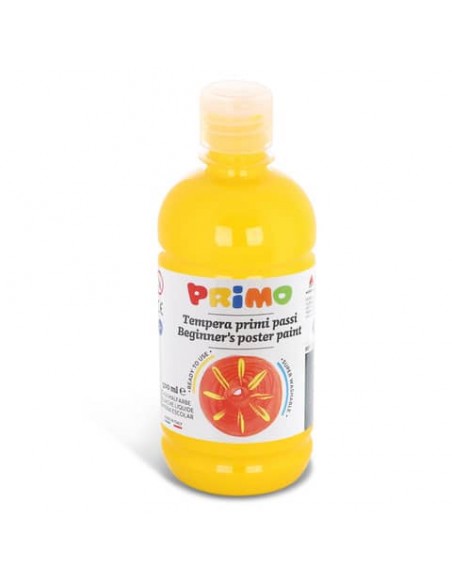 Tempera brillante in bottiglia in PET Primo Primi Passi 500 ml giallo 202BR500201