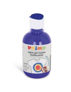 Colore per tessuto in bottiglia Primo con tappo dosatore 300 ml - 500 blu oltremare - 411TX300500