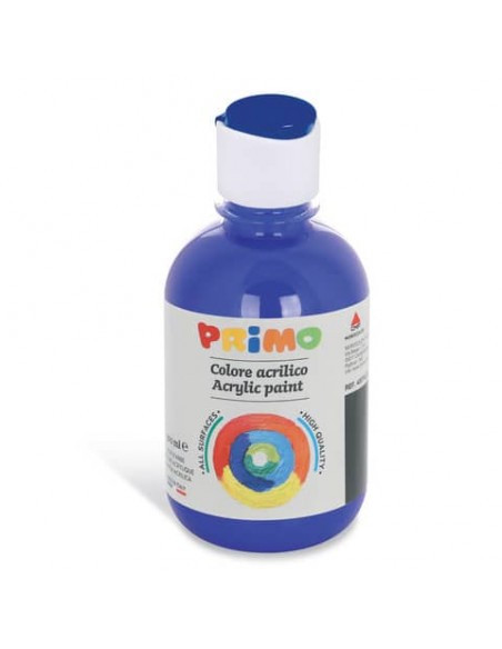 Colore acrilico Primo in bottiglia con tappo dosatore 300 ml - 520 blu scuro 400TA300520