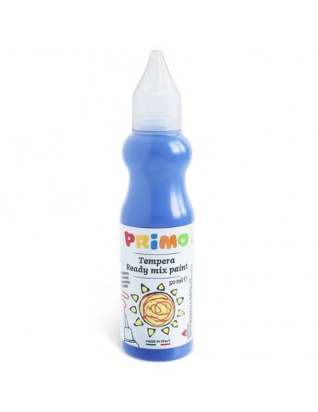 Tempera brillante Primo in bottiglia con becuccio 50 ml blu oltremare 2001BR50500