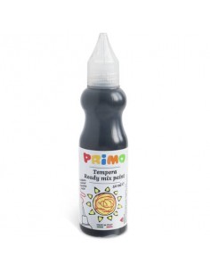 Tempera brillante Primo in bottiglia con becuccio 50 ml nero 2001BR50800