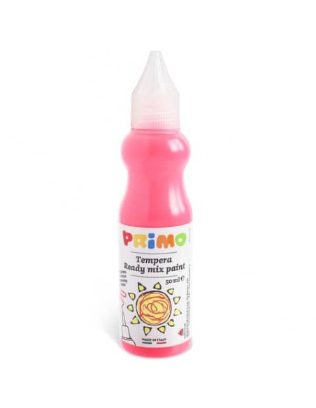 Tempera brillante Primo in bottiglia con becuccio 50 ml rosa fluo 2001BRF50370