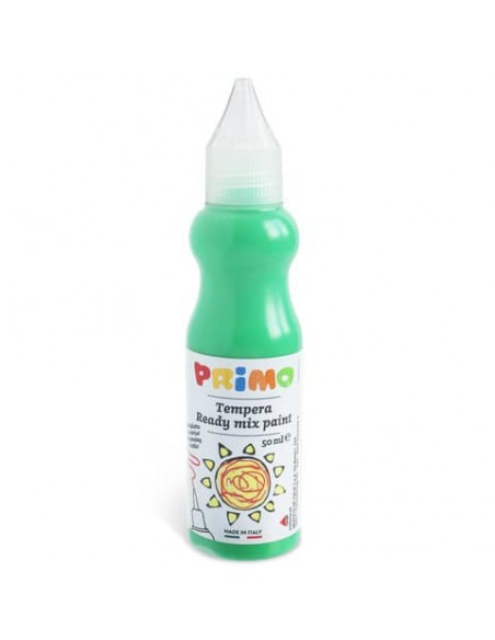 Tempera brillante Primo in bottiglia con becuccio 50 ml verde brillante 2001BR50610