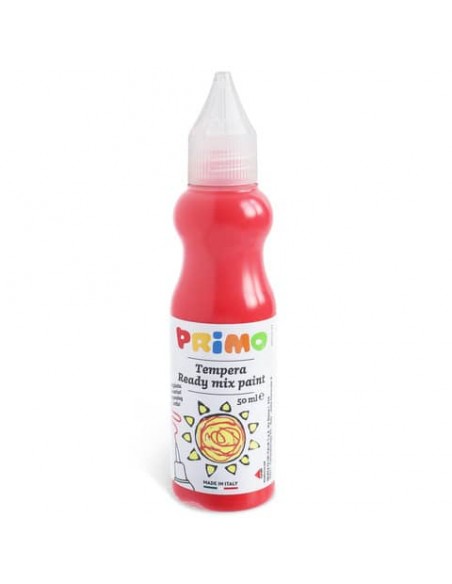 Tempera brillante Primo in bottiglia con becuccio 50 ml vermiglio 2001BR50300