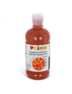 Tempera brillante in bottiglia in PET Primo Primi Passi 500 ml terra di Siena bruciata - 202BR500730