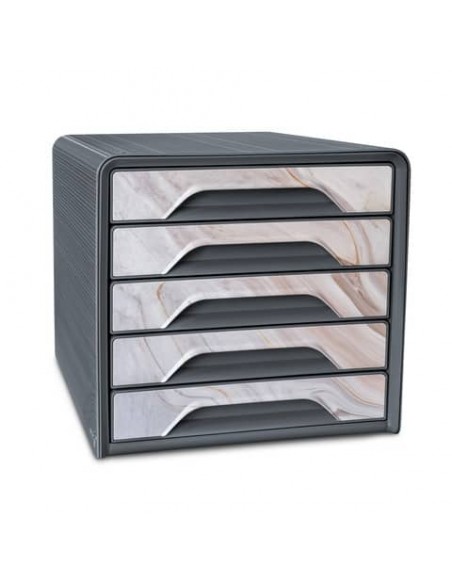 Cassettiera a 5 cassetti Cep 360x288xH.270 mm marmo rosa 1071111631