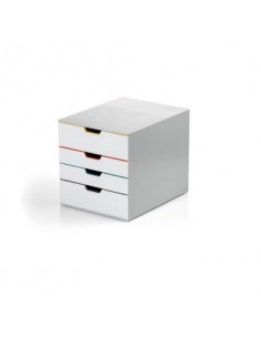 Cassettiera Durable Varicolor® con serratura grigia 280x292x356 mm MIX 4 SAFE - 7626-27