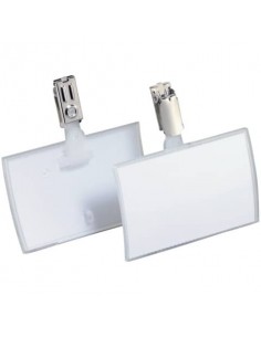 Portanome Durable Click Fold 54x90 mm in PPL trasparente con clip 8216-19