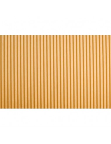 Cartoncino ondulato Deco Cannetè 50x70 cm - 230 gr arancio chiaro - conf. 10 pezzi - 2206/15