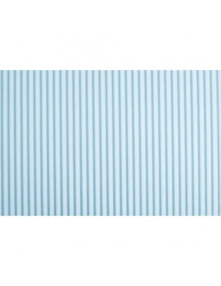 Cartoncino ondulato Deco Cannetè 50x70 cm - 230 gr azzurro - conf. 10 pezzi - 2206/9