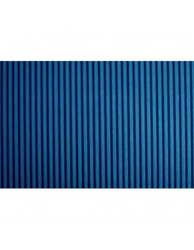Cartoncino ondulato Deco Cannetè 50x70 cm - 230 gr blu scuro - conf. 10 pezzi - 2206/13