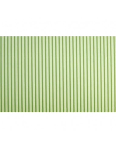 Cartoncino ondulato Deco Cannetè 50x70 cm - 230 gr verde chiaro - conf. 10 pezzi - 2206/10