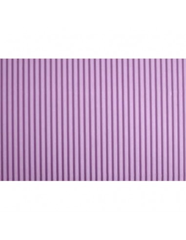 Cartoncino ondulato Deco Cannetè 50x70 cm - 230 gr viola - conf. 10 pezzi - 2206/14