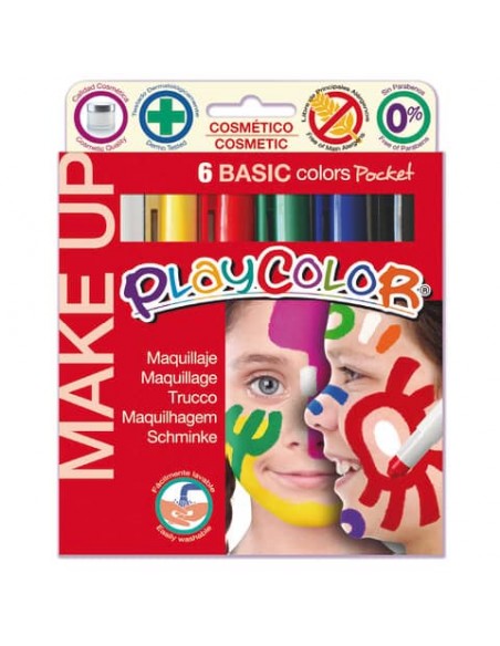 Playcolor make up in stick 6 colori assortiti basic 1.001