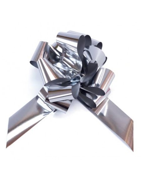 Fiocco nastro Bolis argento  - Ø 16 cm conf. 20 pz 65014862019 -15