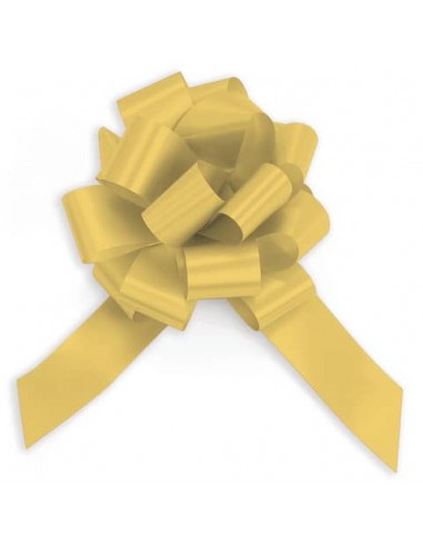 Fiocco nastro Bolis oro - Ø 12 cm conf. 30 pz - 56013063002