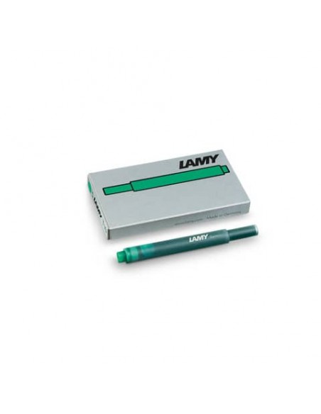 Cartucce ricambio Lamy T10 in confezione da 5 colore inchiostro verde 1211478