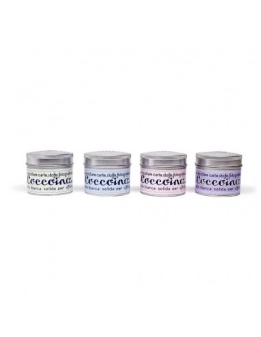 Barattolo in alluminio di colla Coccoina 125 g con pennello - conf. 10 colori assortiti pastello - 011 603 1090