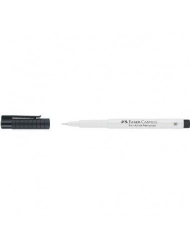 Pitt Artist Pen brush Faber-Castell colore bianco - conf. 10 pezzi - 167401