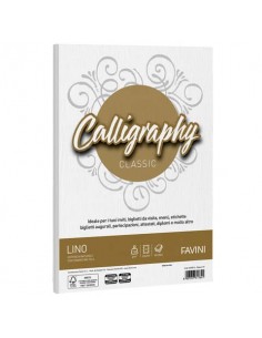 Carta Favini Lino formato A4 - confezione da 50 fogli 120 g A690514