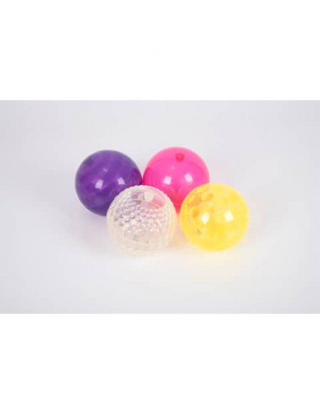Palle luminose in gomma Commotion TickiT D. 10 cm - conf. 4 pz - colori assortiti 72207