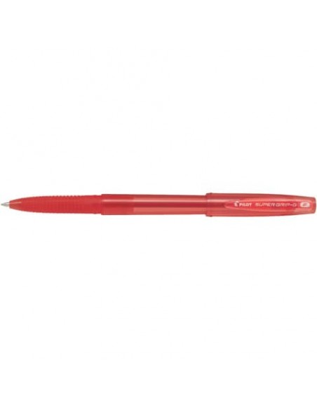 Penna a sfera Pilot Super Grip G fine con cappuccio - conf. 12 pezzi - inchiostro rosso - 001658