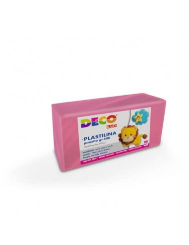 Plastilina Deco in panetto da 500 g rosa  07024