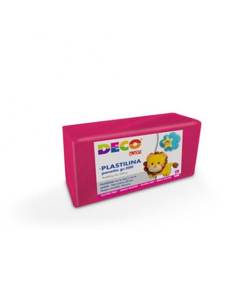 Plastilina Deco in panetto da 500 g fucsia 07025