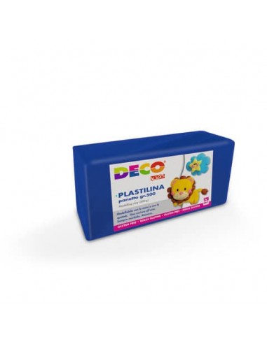 Plastilina Deco in panetto da 500 g blu  07028