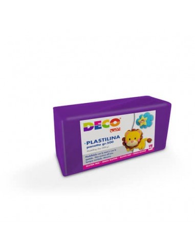 Plastilina Deco in panetto da 500 g viola 07029