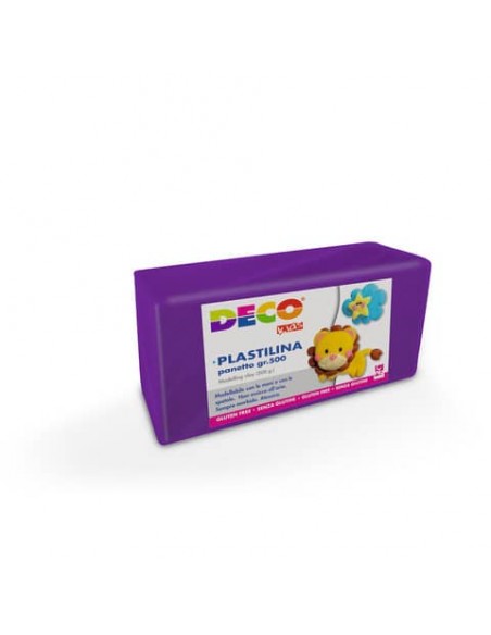 Plastilina Deco in panetto da 500 g viola 07029