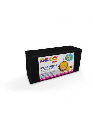 Plastilina Deco in panetto da 500 g nero  07031