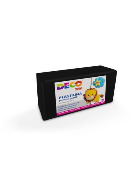 Plastilina Deco in panetto da 500 g nero  07031