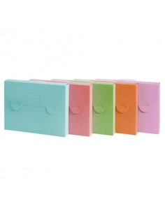 Valigetta in PPL Favorit 38x29 cm in colori assortiti pastel - conf. da 5 pezzi - 400119529