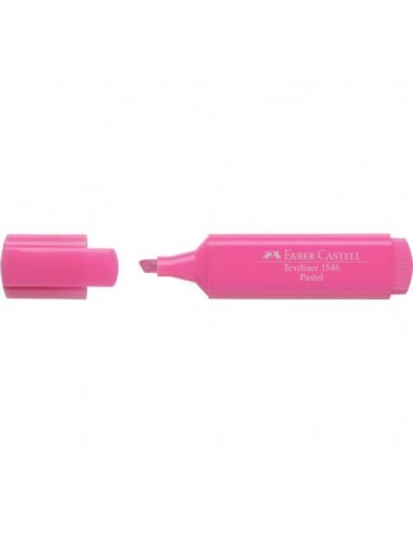 Evidenziatore Faber-Castell Textliner 1546 - conf. 10 pz - colore pastel rosa - 154654