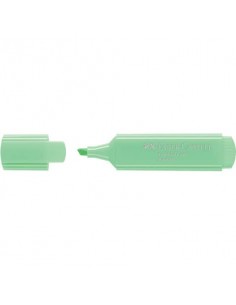 Evidenziatore Faber-Castell Textliner 1546 - conf. 10 pz - colore pastel verde chiaro - 154666