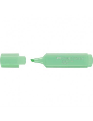 Evidenziatore Faber-Castell Textliner 1546 - conf. 10 pz - colore pastel verde chiaro - 154666