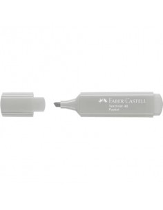 Evidenziatore Faber-Castell Textliner 1546 - conf. 10 pz - colore pastel grigio seta - 154634