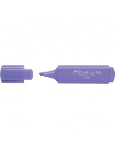 Evidenziatore Faber-Castell Textliner 1546 - conf. 10 pz - colore pastel lilla - 154656