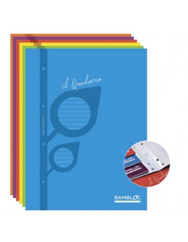 Maxi quaderno fogli mobili rinforzati Rambloc Il Quaderno A4 - 80 g - 1R 90524503