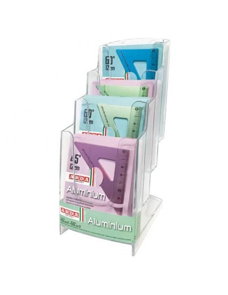 Espositore 40 squadre Arda Aluminium Frost 45° e 60° 178SQ