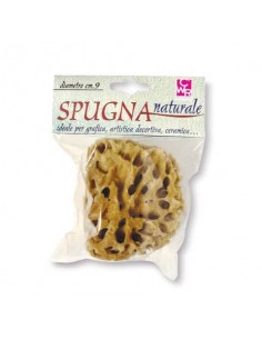 Spugna naturale per attività artistiche DOM - diametro 9 cm - 06029