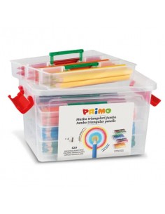 Matite colorate Primo Jumbo Triangolar School Box 120 pezzi colori assortiti 517TJ120