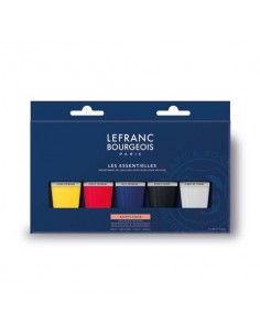 Tempera acrilica Lefranc Bourgeois fine in tubetto 20 ml in conf. da 5 colori assortiti - 300684