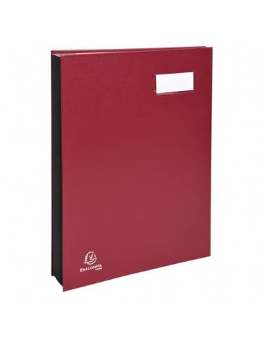 Libro firma Exacompta a 18 scomparti bordeaux 24184E