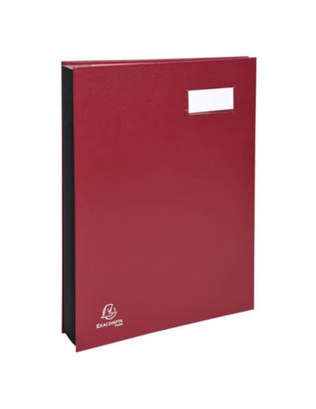 Libro firma Exacompta a 18 scomparti bordeaux 24184E