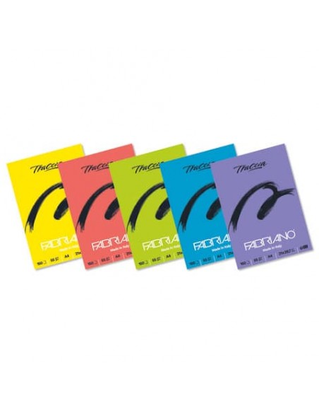 Blocco collato Fabriano Traccia 55 g formato A4 19100667